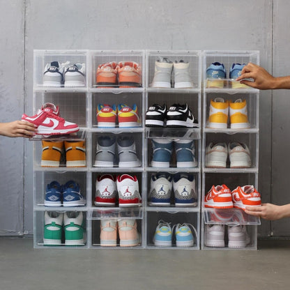 Magnetic Drop-Front Stackable Sneaker Display Box