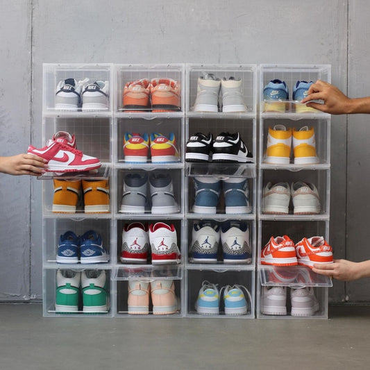 Magnetic Drop-Front Stackable Sneaker Display Box