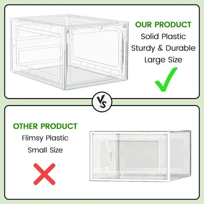 Magnetic Drop-Front Stackable Sneaker Display Box